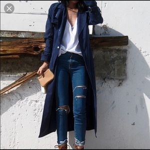 Navy Blue long Duster